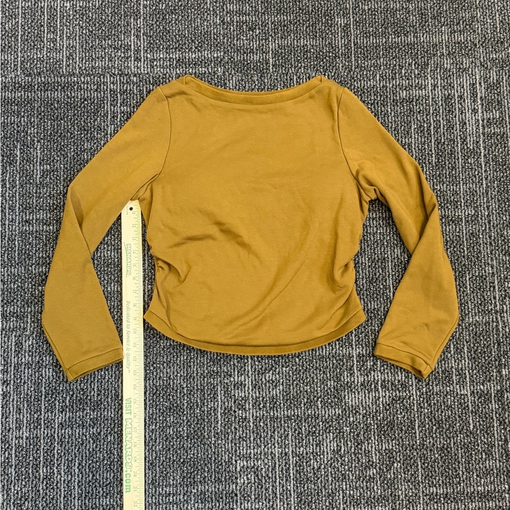 OGL Move Top Size 2XL Hunter Green Long Sleeves Built In Bra Stretch Shirt